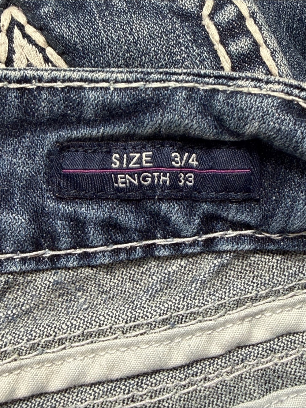 Vigoss Women's Dark Blue Bootcut Jeans with Contrast Stitching - Picture 3 of 4